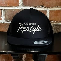 【FOUR Speed Garage】"RESTYLE AND SPEED" CAP White蓄光刺繍