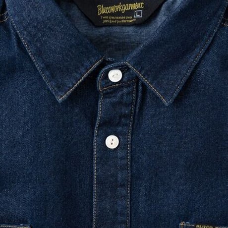 BLUCO(ブルコ)DENIM WORK SHIRT Style No : 1122