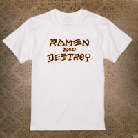 RAMEN&DESTROY® Original WHT T-shirt ジャイアンツカラー