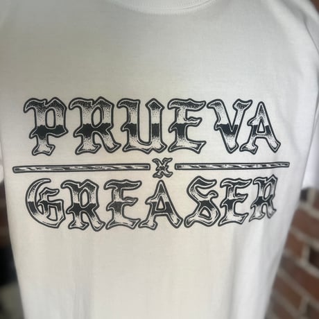 GREASER -PRUEVA x GREASER - REZA - T-Shirt  WHITE