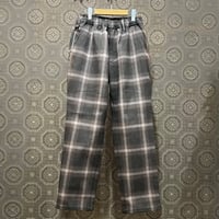 BLUCO(ブルコ)  157-41-044 OMBRE CHECK WARM EASY PANTS BROWN
