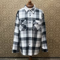 BLUCO(ブルコ)BUFFALO CHECK FLANNEL SHIRT  155-11-048 ブラック