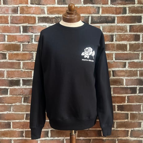 PRUEVA x GREASER - DE LA ROSA - Sweat Crew　BLACK