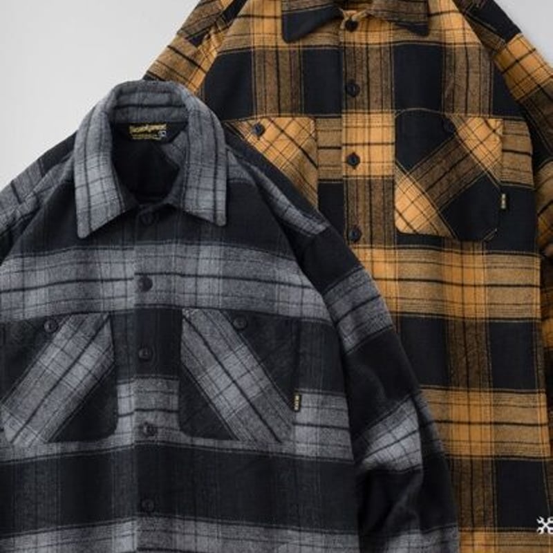 BLUCO(ブルコ）1147 OMBRE CHECK FLANNEL SHIRTS | Ram...