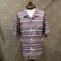 BLUCO(ブルコ)POOLSIDE SHIRT S/S -MEXICAN-バーガンディ153-21-009
