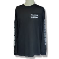 RAMEN&DESTROYラーメン＆デストロイ Original L/S T-shirt BLACK NO,2