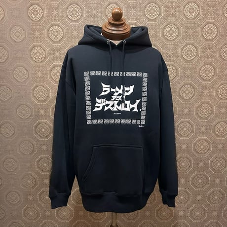 RAMEN&DESTROY® ラーメン＆デストロイ Original Hoodie  カタカナversion  BLACK