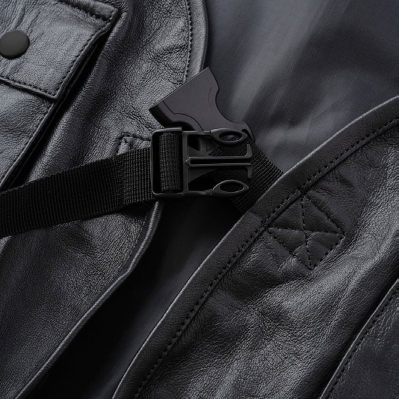 BLUCO(ブルコ）141-35-001 LEATHER UTILITY VEST | LOC