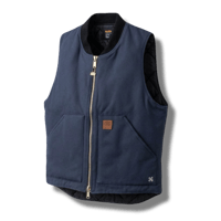 BLUCO(ブルコ)165-35-022 リブカラー ダックベスト  NAVY