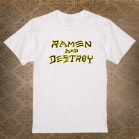 RAMEN&DESTROY® Original WHT T-shirt 阪神カラー