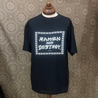 RAMEN&DESTROY® Original T-shirt Type1 シンプル Black