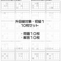 升目　線対象【初級１】１０枚セット
