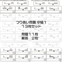 つりあい問題【中級１】１３枚セット