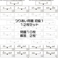 つりあい問題【初級1】12枚セット