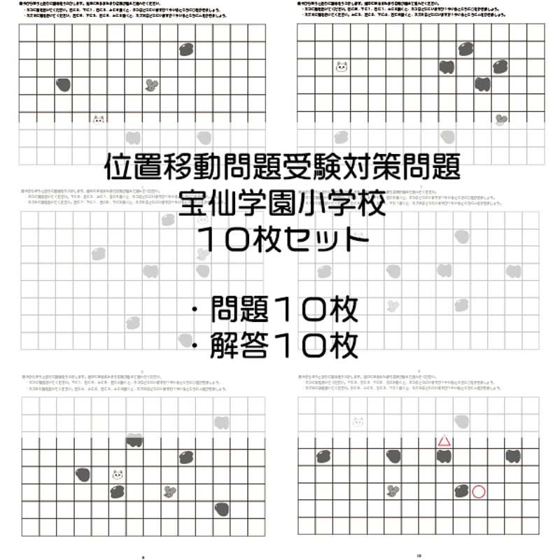 小学校受験　過去問　セット 立教小学校過去問・パズル問題 | IXSIA SHOP