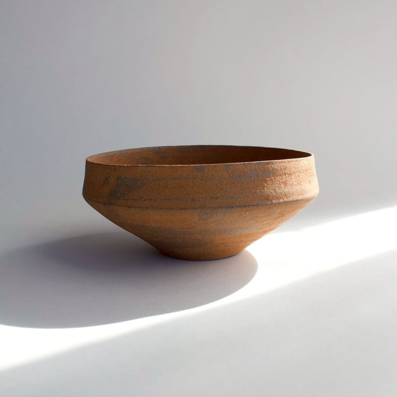 二階堂明弘 no.13 やきしめドラ鉢（赤） | eatrip soil