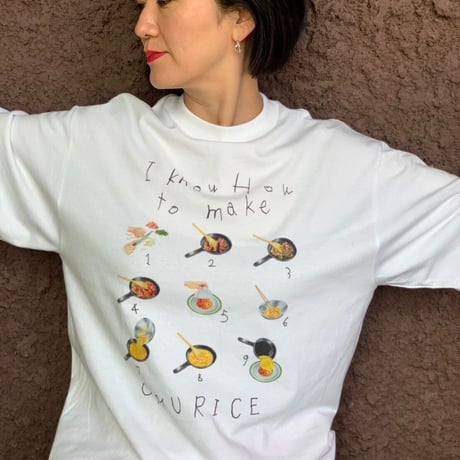 とびきりおいしいおうちごはんTシャツ_オムライス バックプリントT
