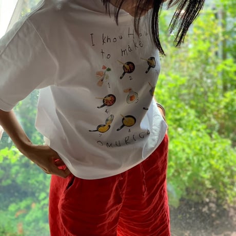 とびきりおいしいおうちごはんTシャツ_オムライス バックプリントT