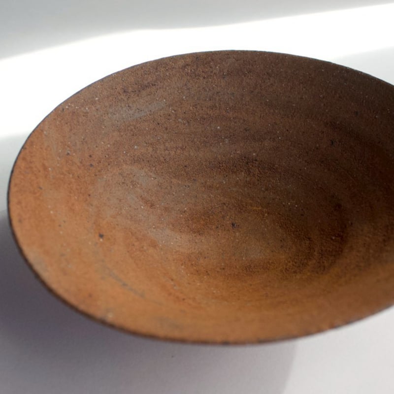 二階堂明弘 no.1 やきしめ三角小鉢（赤） | eatrip soil