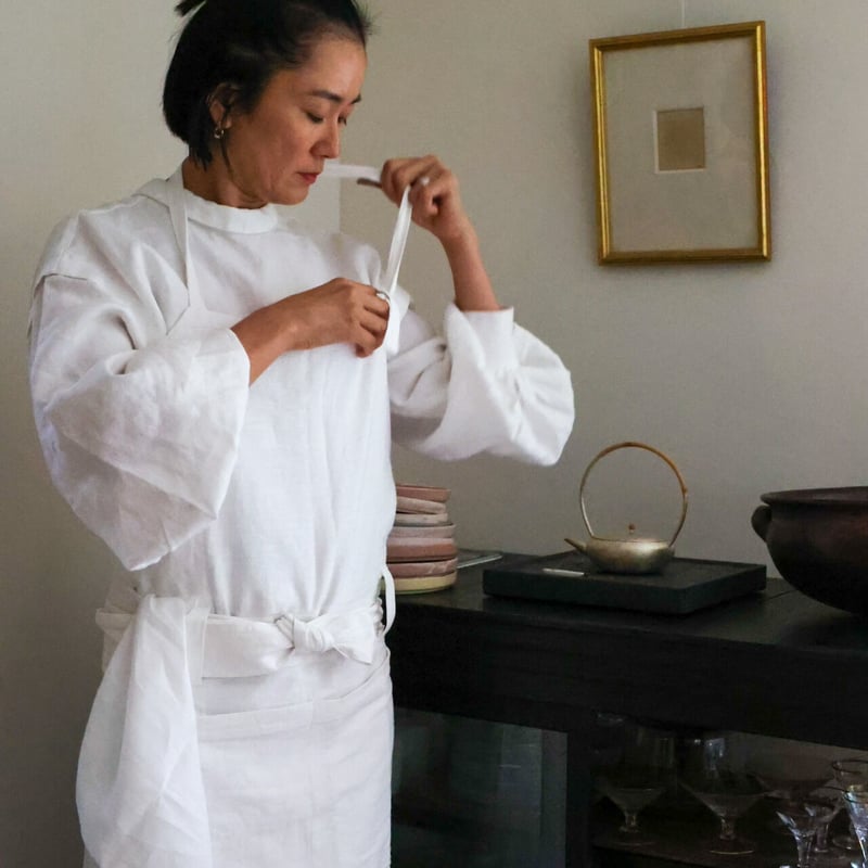 大麻布エプロン[全身] | eatrip soil