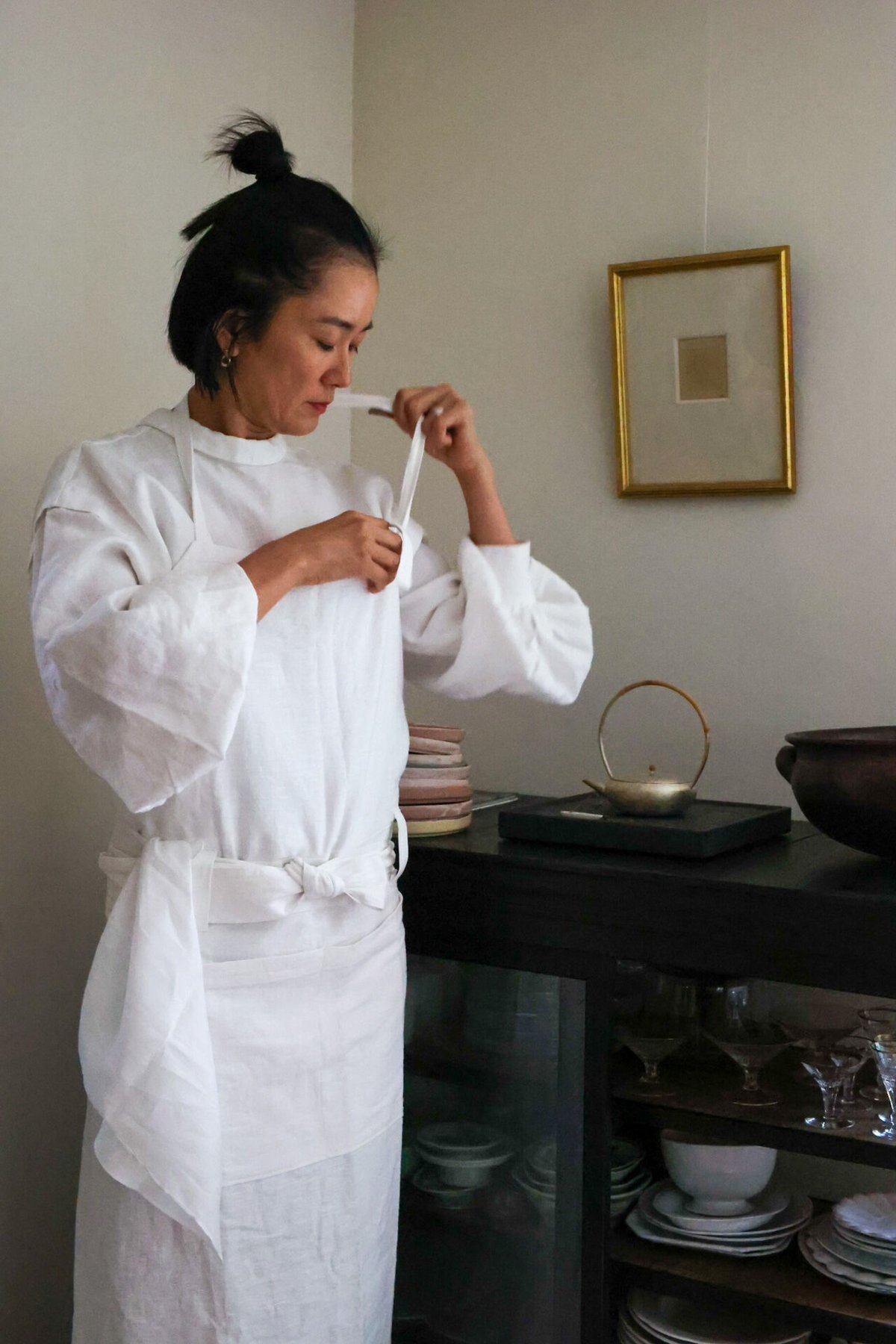 大麻布エプロン[全身] | eatrip soil