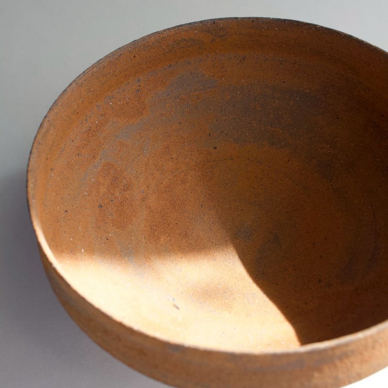 二階堂明弘 no.13 やきしめドラ鉢（赤） | eatrip soil