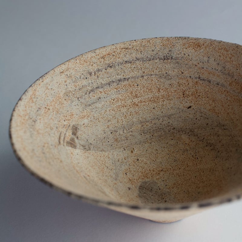 二階堂明弘 no.4 やきしめ三角碗（黄） | eatrip soil