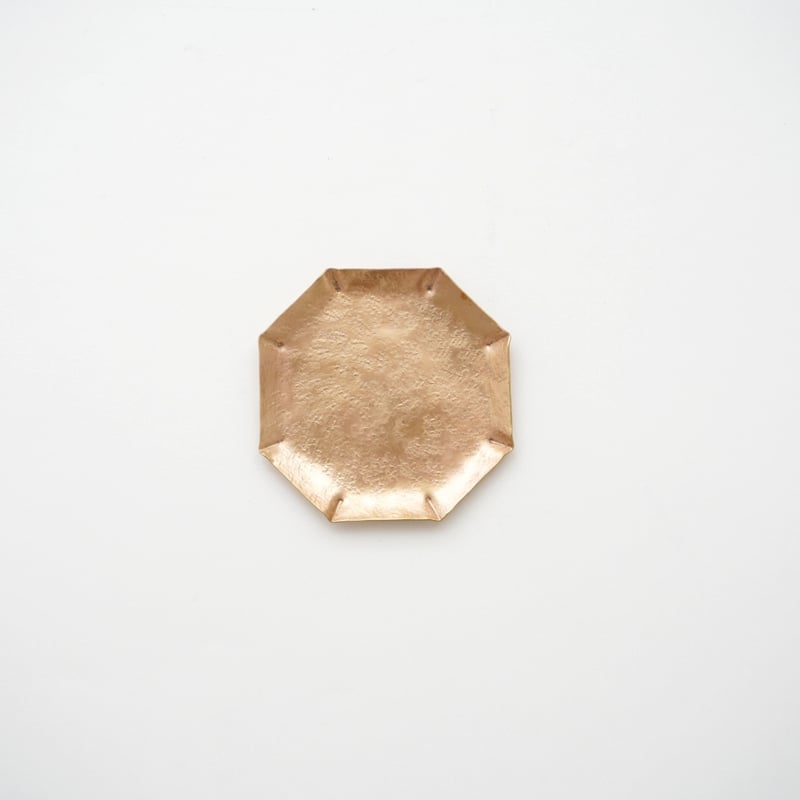 24 山田憲栄・ 個展 / 真鍮豆皿（八角形） | 黄魚オンラインショップ