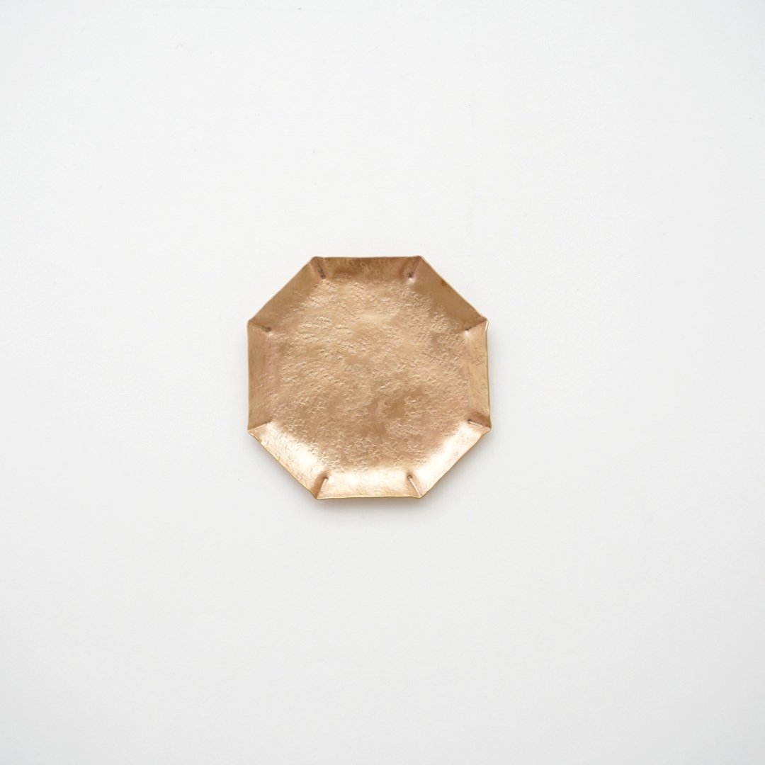 大皿 置物 真鍮製品 24 山田憲栄・ 個展 / 真鍮豆皿（八角形） | 黄魚オンラインショップ