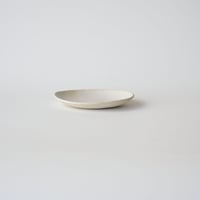 平野敏子・楕円皿 (中) 白