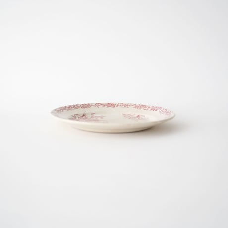 ペクソンヌ リズロン 赤絵のリム皿 ②