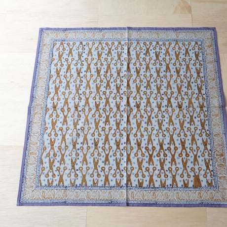 インド・ブロックプリント　ハンカチ