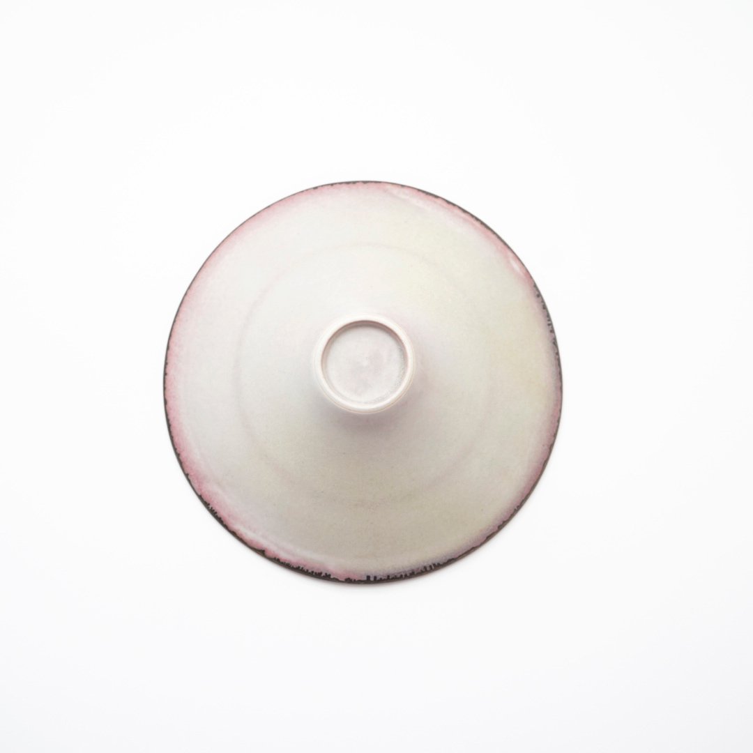 小関康子・ピンク象嵌平鉢 | 黄魚オンラインショップ