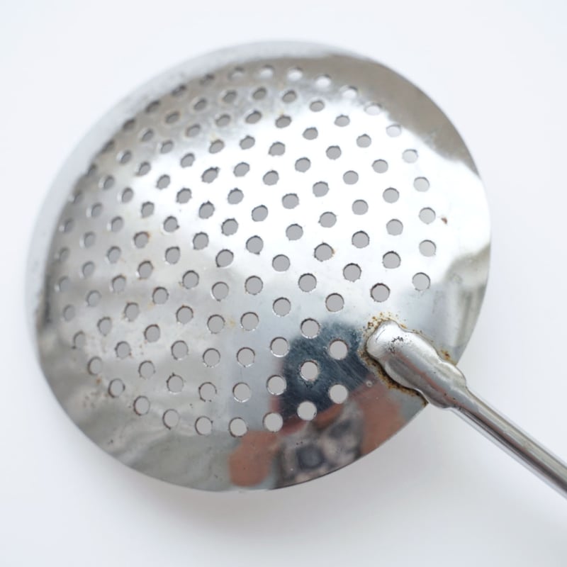 アンティーク レードル アンティーク菫色花柄レードルラック魅力満載