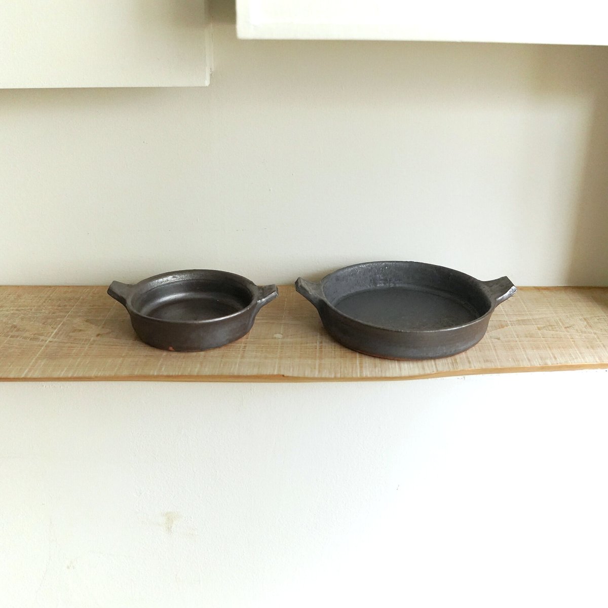 遠藤素子・グラタン皿 (小) / 鉄釉 | 黄魚オンラインショップ