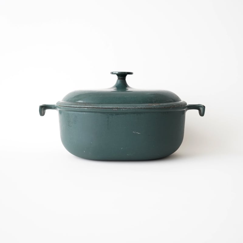 ビンテージ・ル・クルーゼ / ダークブルーグリーン・25cm（オーバル