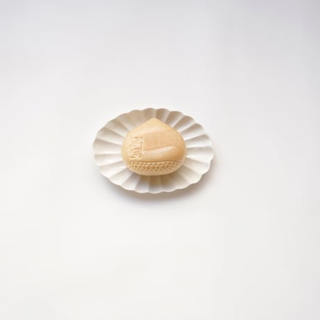 角田淳・輪花楕円皿 (小)