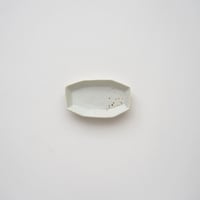 2 竹下努・青白磁小皿 / 八角