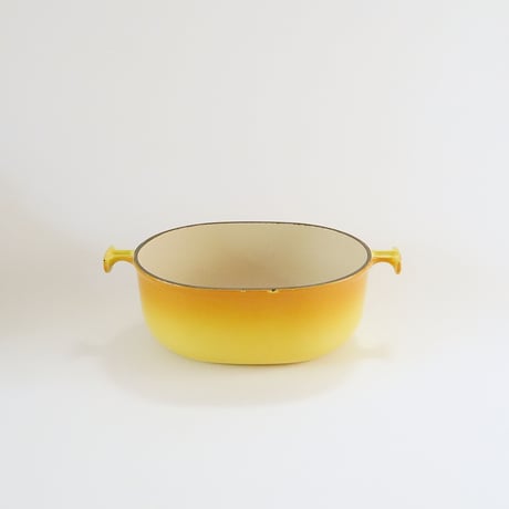 ビンテージ・ル・クルーゼ / グラデーション・イエロー（オーバル）25cm
