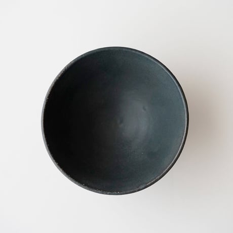 平野敏子・茶碗（黒）