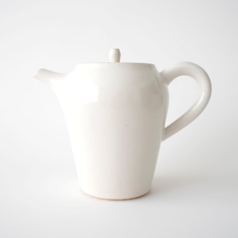 丘上八雲・ポット (白) ⑤ | 黄魚オンラインショップ