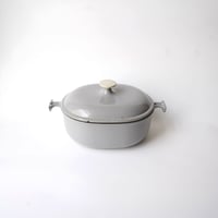 ビンテージ・ル・クルーゼ / グレー・25cm（オーバル）