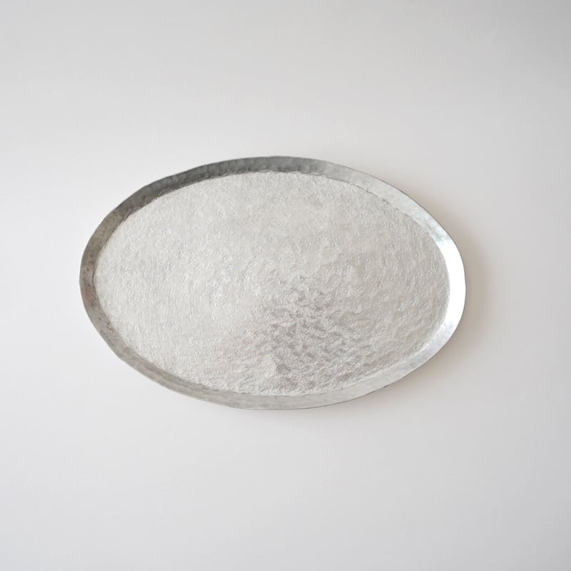 山田憲栄・アルミトレイ皿（楕円）大 | 黄魚オンラインショップ