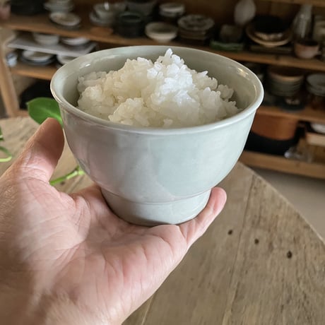 今井律湖・飯碗（翡翠）