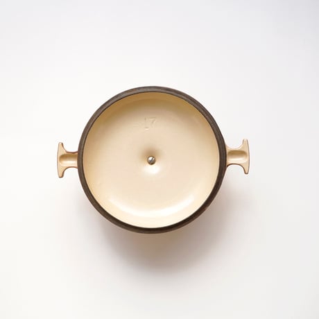 ビンテージ・ル・クルーゼ /  17cm (グラデーションマット茶）