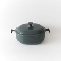 ビンテージ・ル・クルーゼ / ダークブルーグリーン・25cm（オーバル）②