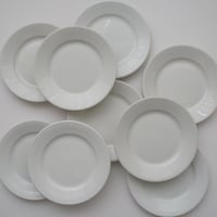 Pyroblan Porcelaineのビストロ・白ケーキ皿