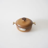 ビンテージ・ル・クルーゼ  / グラデーション・マット茶　17cm ①