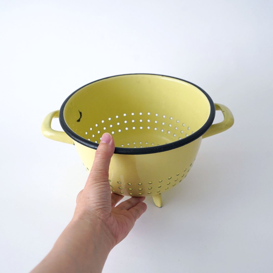 【ほんちょのタマゴ様リクエスト】オランダヴィンテージ 琺瑯製コランダー ❶ ❷ ほんちょのタマゴ様リクエスト】オランダヴィンテージ 琺瑯製