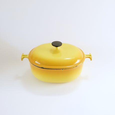 ビンテージ・ル・クルーゼ / グラデーション・イエロー（オーバル）25cm
